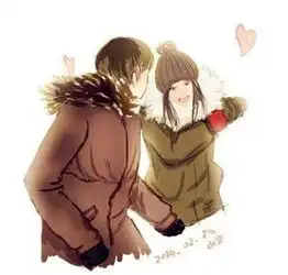 可爱卡通情侣图片我的爱会一直在