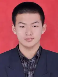 蓝色系背景男头像证件照