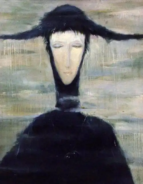 头像女生黑白模糊