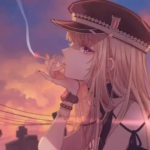 冷酷霸气女生手绘头像个性潮酷女生不会错过哒