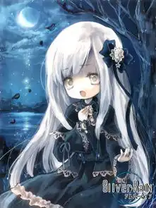 求白发白瞳动漫图最好白衣