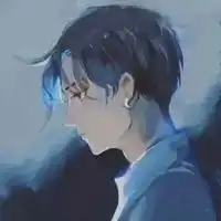 男生头像蓝色蓝色系帅气动漫男生头像