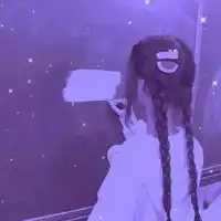 紫色系可爱头像动漫紫色