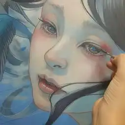 把少女画的如此空灵美,让人忍不住多看两边