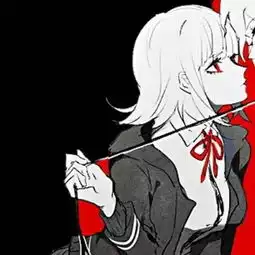 橙色头像女生霸气系二次