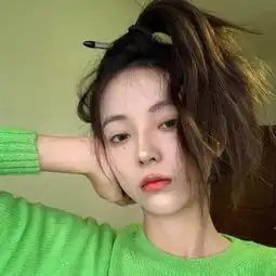 好看的清新绿色系女生头