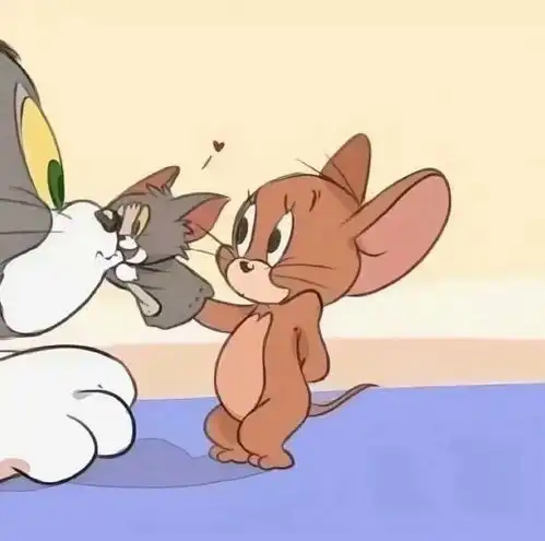 微信头像卡通人和猫逃生