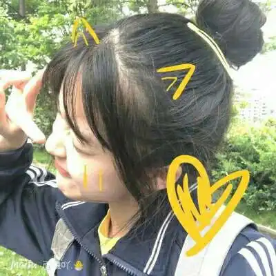 绿色的小清新女头qq头像青春校园小清新图片