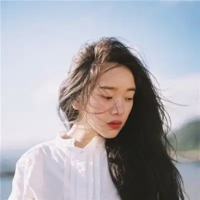 绿色系列独处遮脸女生头