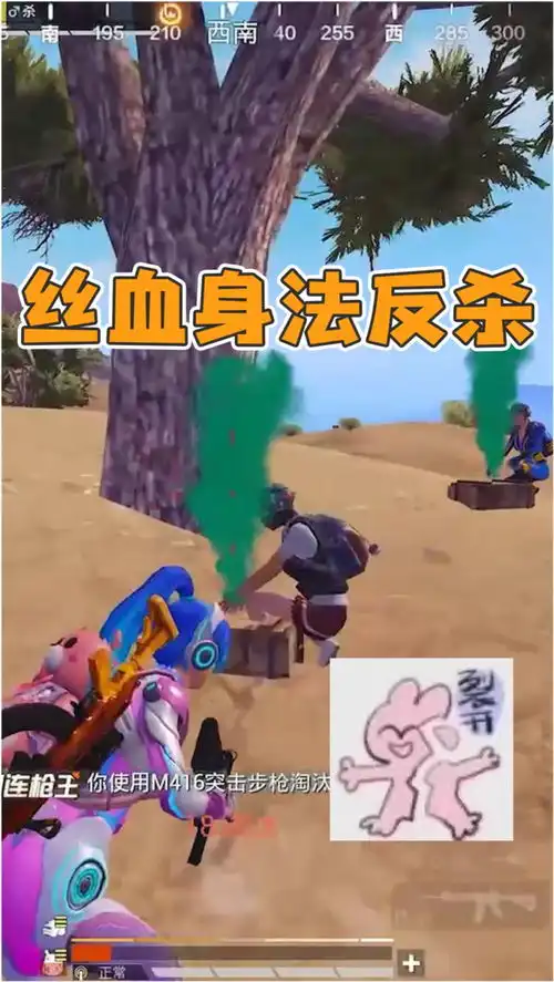 和平精英少羽残血身法双杀,下一秒却被背后的人给偷了