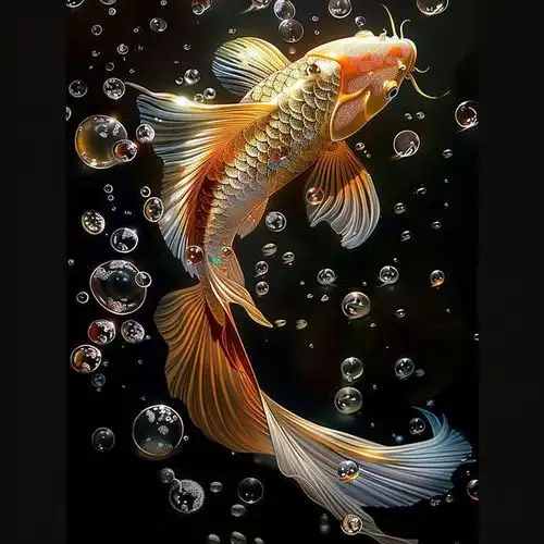 手机头像,好运锦鲤在,好运连连来