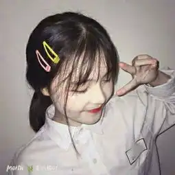 可爱涂鸦女生头像少女心系列女头