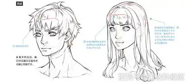 如何绘制漫画角色面部轮廓画法的掌握很重要