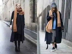 围巾大衣的最全搭配法各种颜色的大衣应该搭配什么围巾才能御寒又时髦