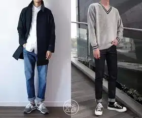 男士九分裤,宽松裤如何搭配出大长腿