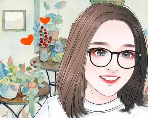 卡通头像,女生简单呆萌手绘图片,可爱又好看