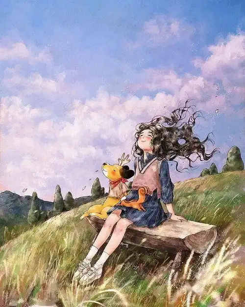 这插画,美如仙境