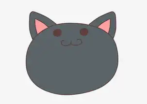可爱卡通黑色动物小猫咪图片素材其他格式下载动漫人物大全