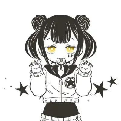 闺蜜头像六人黑白简约二次元闺卡通动漫头像我要个性网