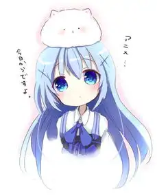 女生头像简约风系动漫蓝