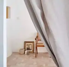 65㎡一室户,她用圆弧墙体大地色系,让办公室变身仙气十足的家