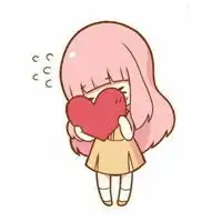 纯色简单卡通女生头像萌萌哒微信头像图片大全