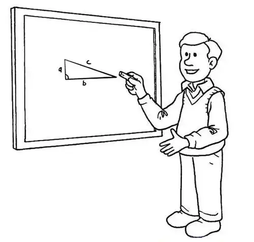 老师卡通头像简笔画标语