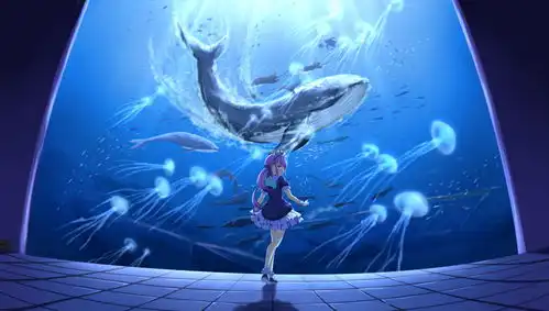 蓝色系精美插画分享