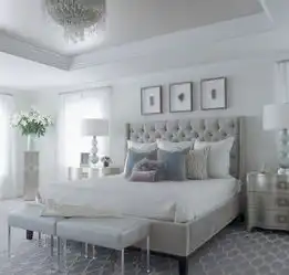 灰色简约风格卧室装饰案例