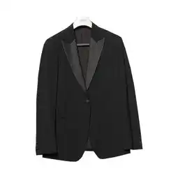 阿玛尼armanicollezioni男士西装上衣黑色
