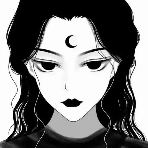 微信头像超绝美的黑白动漫风男生女生头像