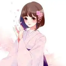 二次元的女生和服头像