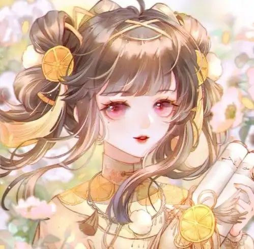 橙色系动漫女头动漫头像