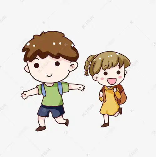 手绘卡通中小学生开学日素材图片免费下载千库网