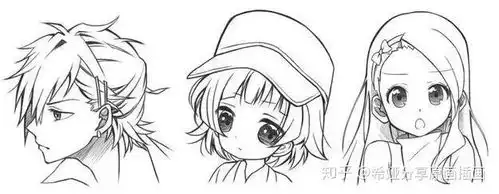 绘画教程二次元漫画人物五官画法