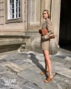 g潮流最会穿西装外套的博主喜欢时髦北欧风的女生快看看她的ins