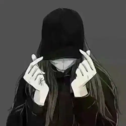 好看的动漫头像女黑色系