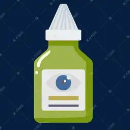 卡通绿色滴眼液插图素材图片免费下载千库网