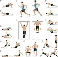 卡通肌肉男健身运动套图图片素材模板下载2.19mb动漫人物大全人物形象