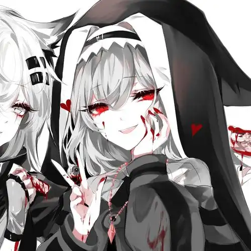 闺蜜头像黑色系动漫情头