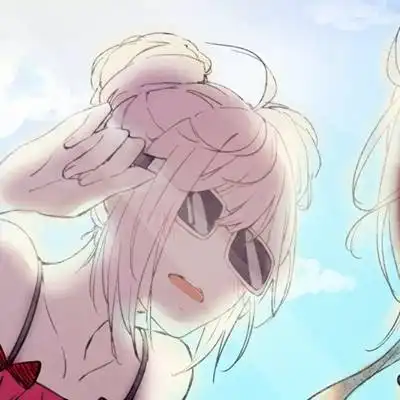 紫色系情侣头像图片动漫