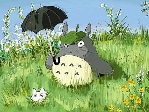 龙猫治愈系手绘