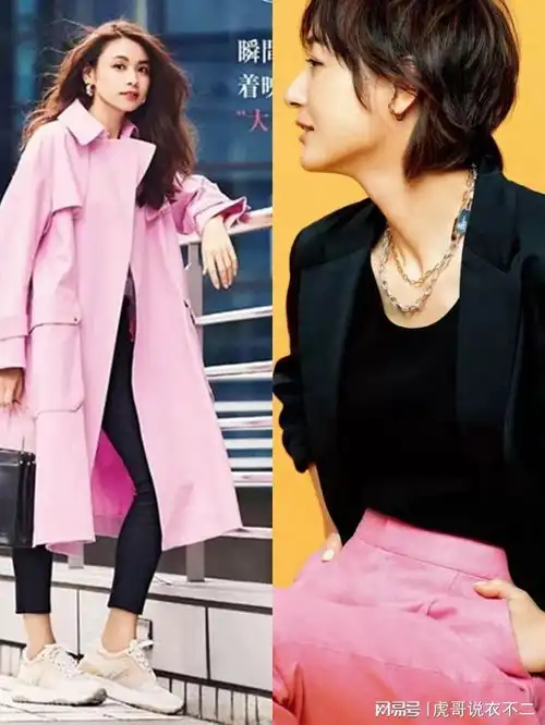 还是轻熟女人会配色,春季用黑色彩色系大放光彩,时髦抢眼