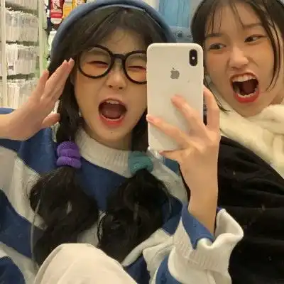 玫瑰头像真人闺蜜秋天系