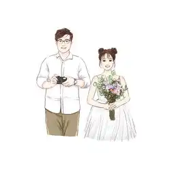 情侣头像婚纱动漫头像无