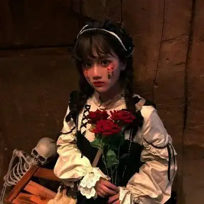 颓废伤感丧系情侣头像堕