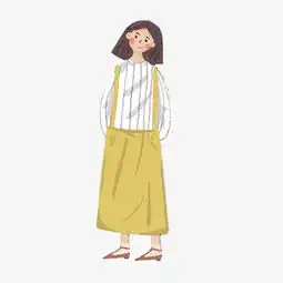 手绘可爱女生人物插画图片素材其他格式下载动漫人物大全