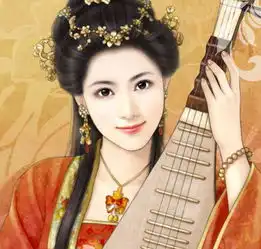 古风动漫女,头饰不要太华丽,但不能没有