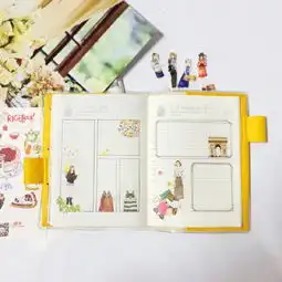 冷系ins风手帐排版真人