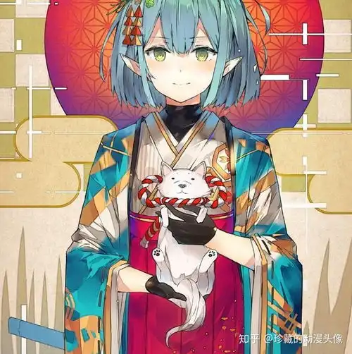 二次元和风美图华丽少女系列,动感迷人的漂亮女生,真好看